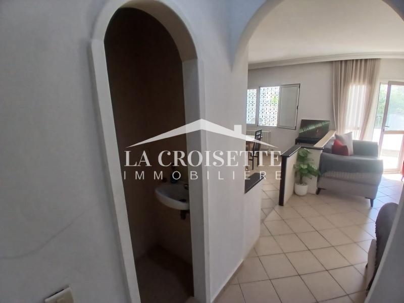 Duplex meublé S+3 vue sur mer avec jardin à Gammarth